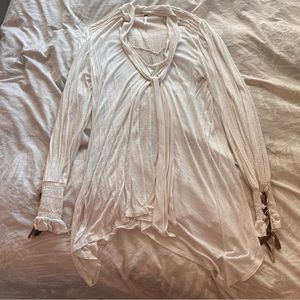 Great condition Free People long sleeve tunic top White XL
